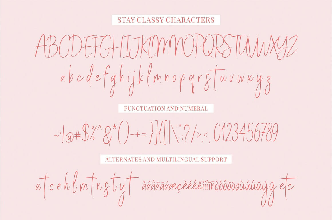 Stay Classy Font 3