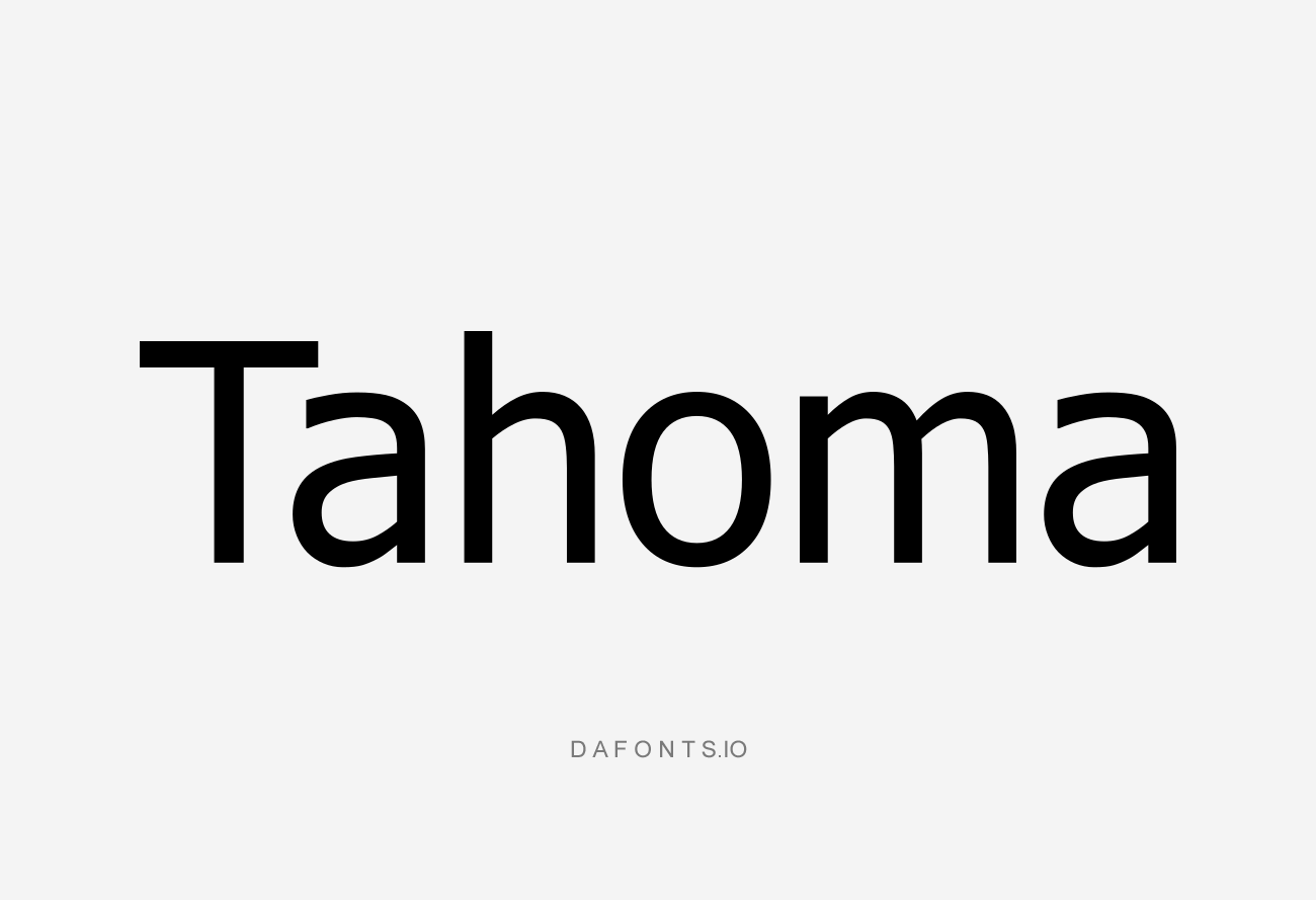 Tahoma-Font