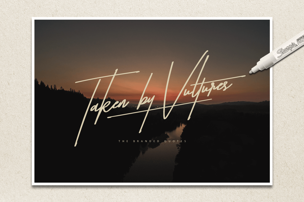 Taken by Vultures Font 1