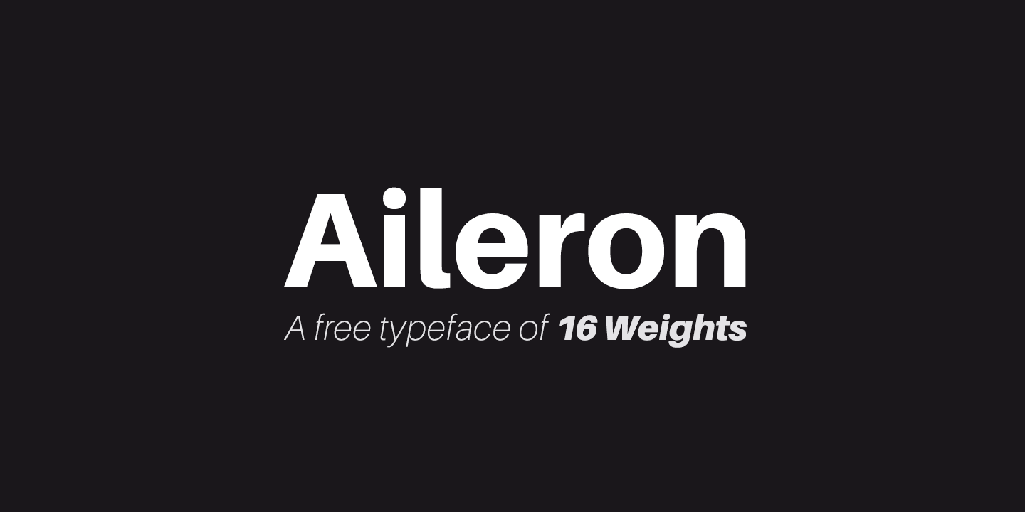 Aileron Font