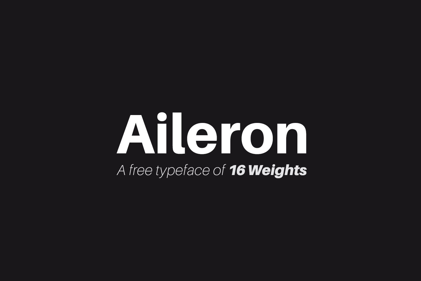 Aileron Font