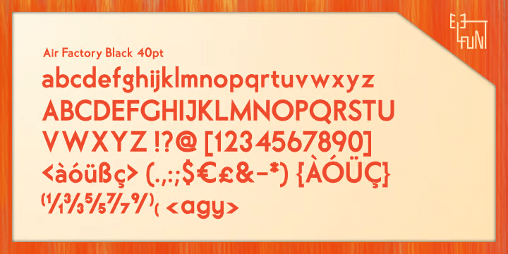 Air Factory Font 3