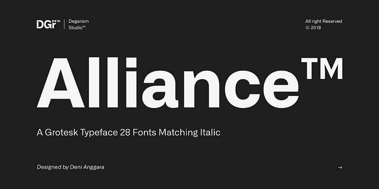 Alliance Font -3