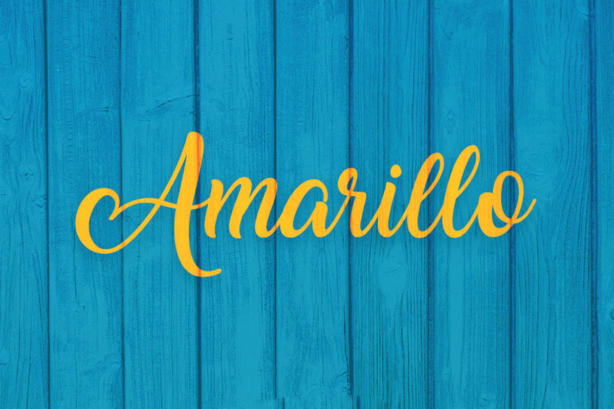 Amarillo Calligraphy Font