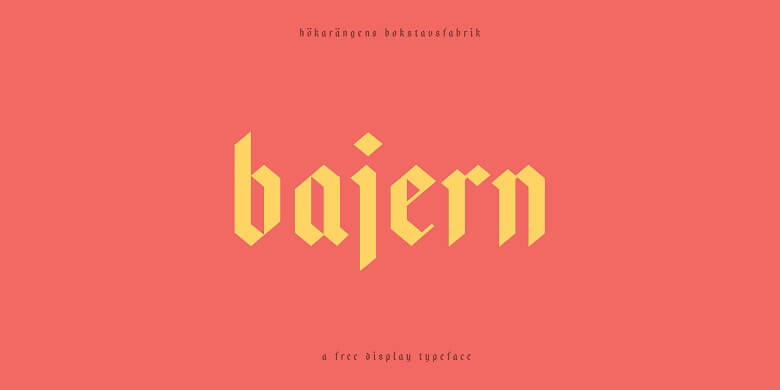 Bajern Blackletter Font 1