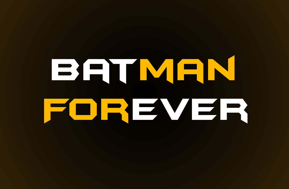 Batman Forever Techno Font