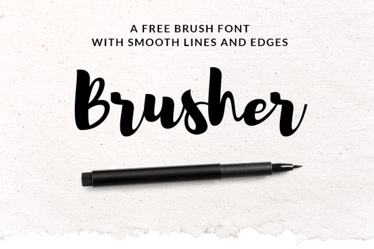 Brusher Font