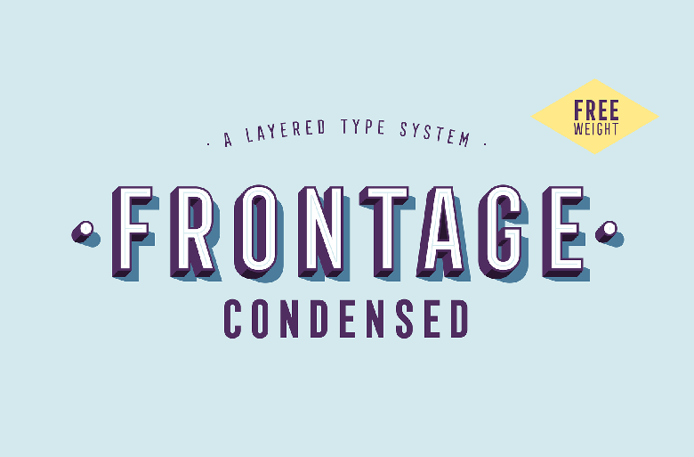 Frontage Condensed Font