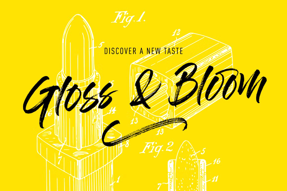 Gloss And Bloom Font 1