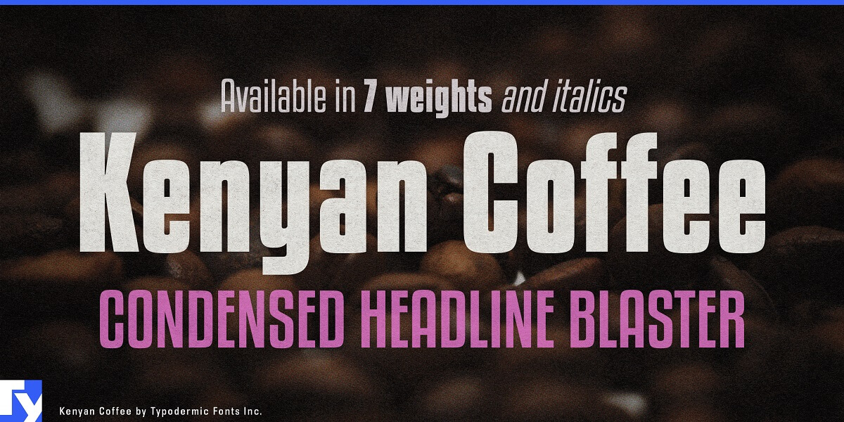 Kenyan Coffee Font 1