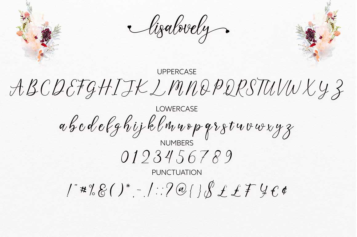 Lisalovely Font 3