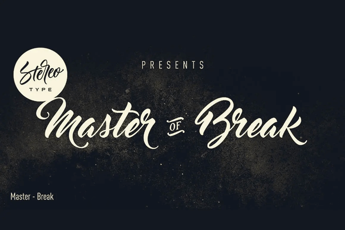 Master of Break Font