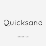 Quicksand Font