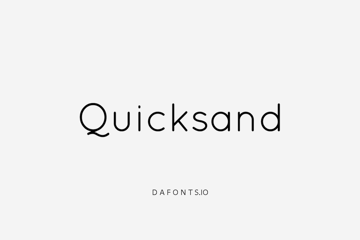 Quicksand Font