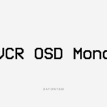 VCR OSD Mono Font