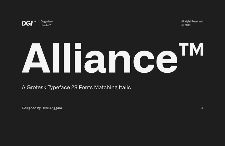 Alliance Font