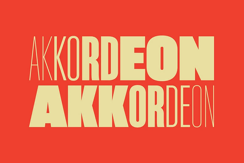 Akkordeon Font