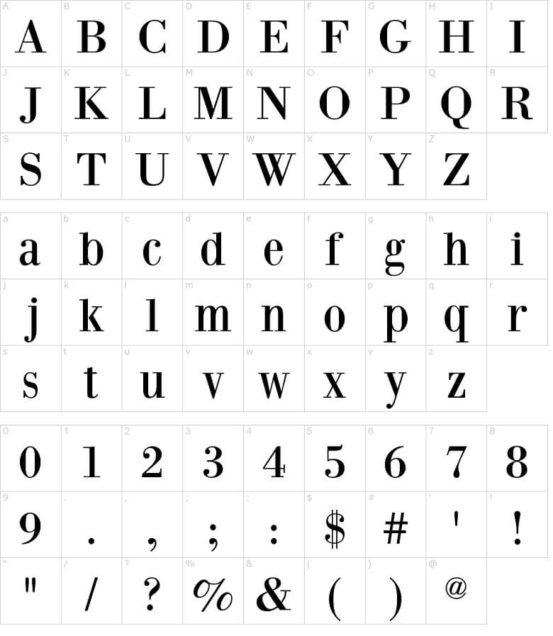 Bodoni XT Font 2