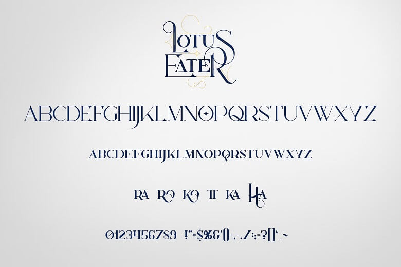 Lotus Eater Font 3