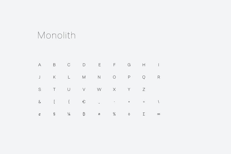 Monolith Font 3