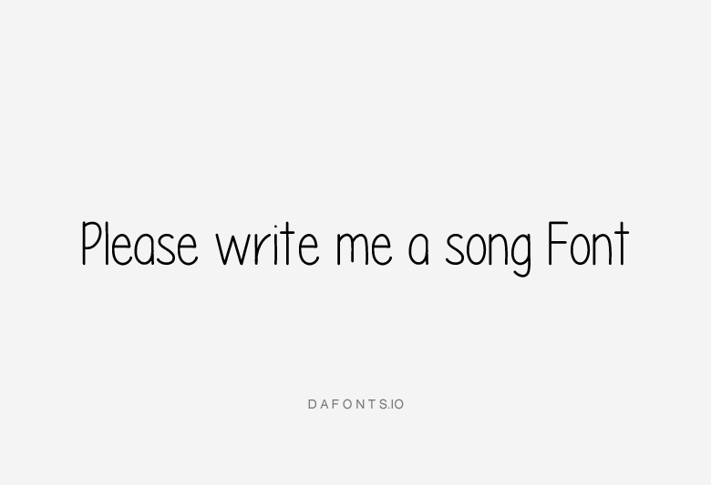 Please write me a song