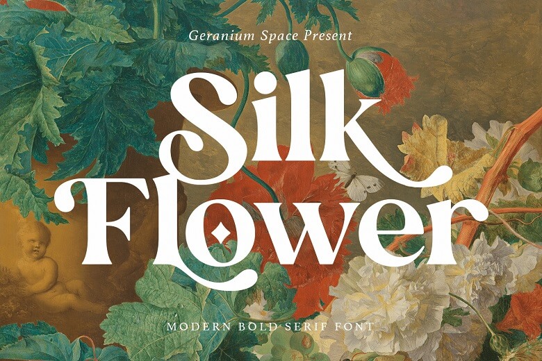 Silk Flower Font -1