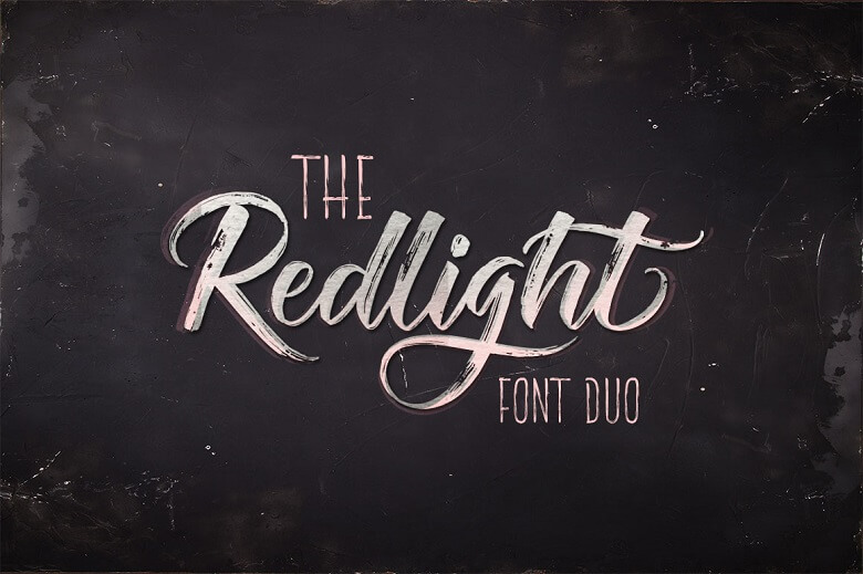 The Redlight Font Duo 1