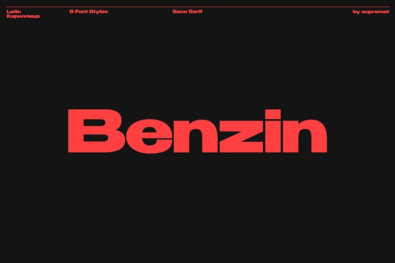 Benzin Font